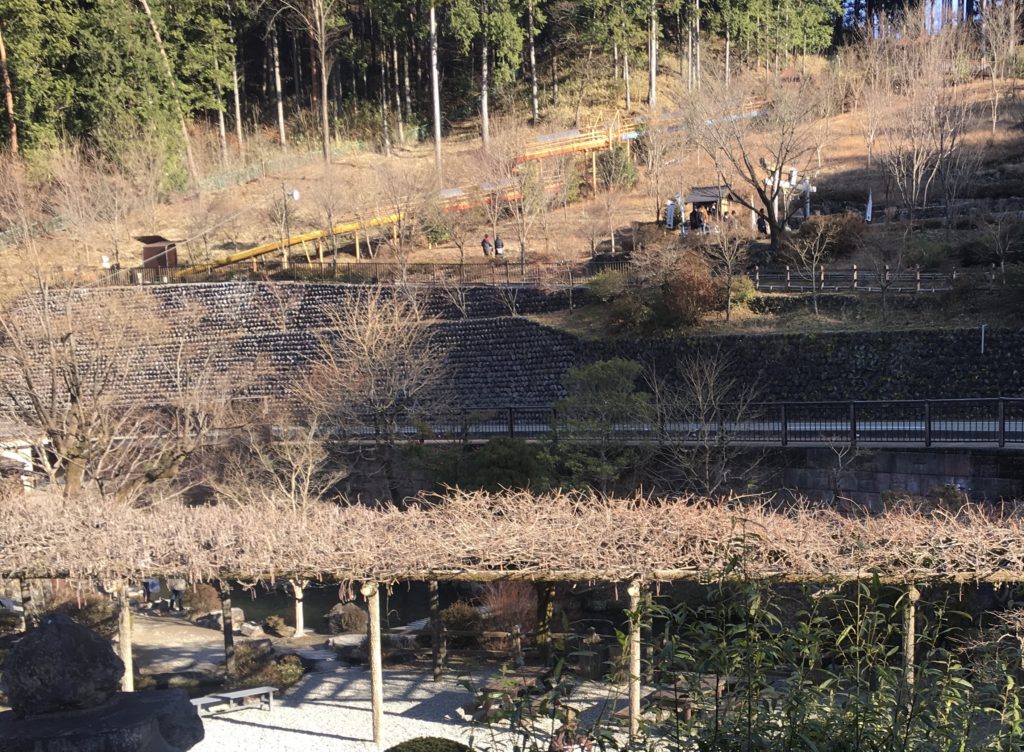  下呂温泉合掌村の近くにある滑り台