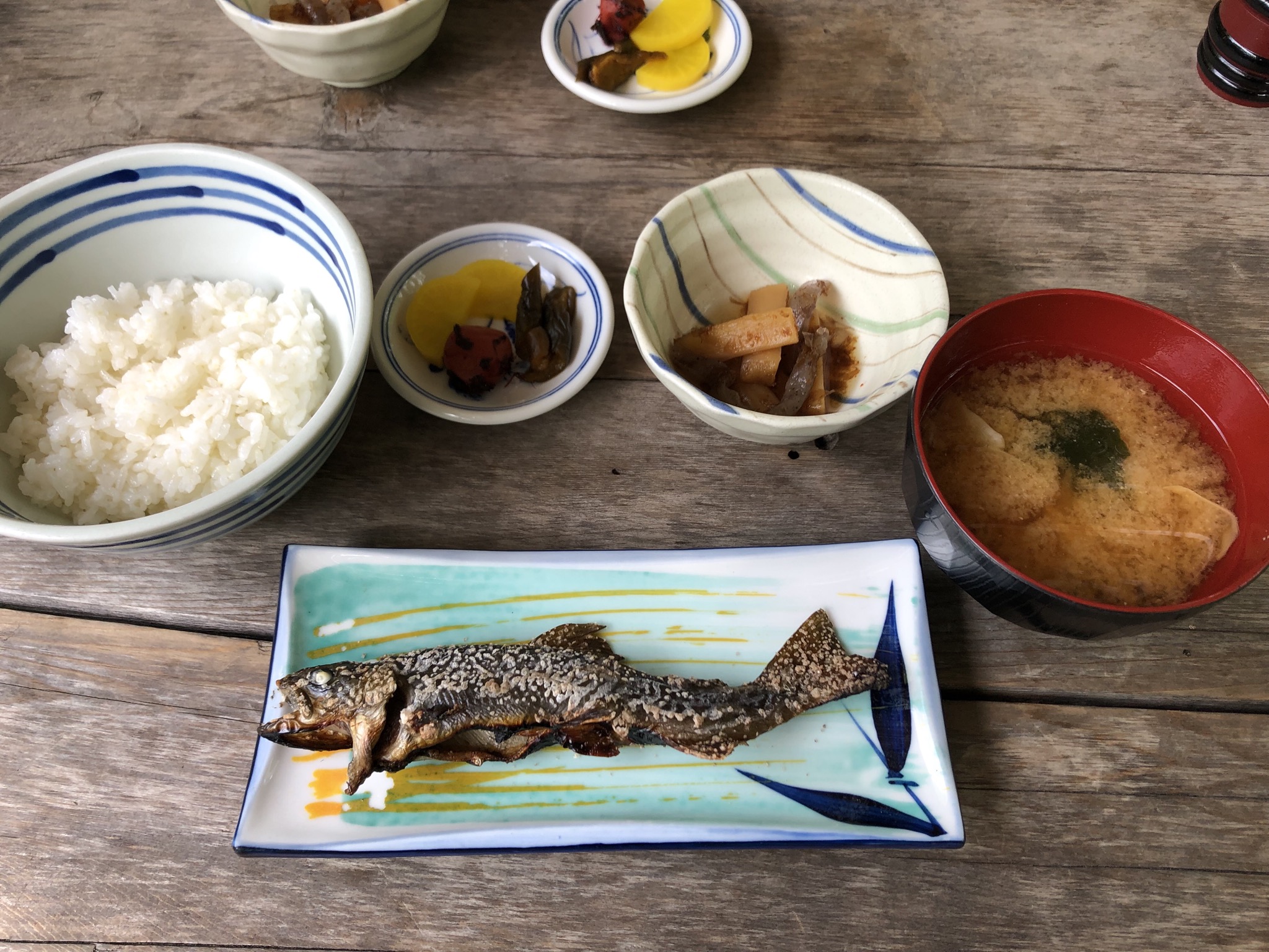 岩魚の塩焼き定食(1,600円）